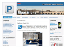 Tablet Screenshot of parkeren-maastricht.nl